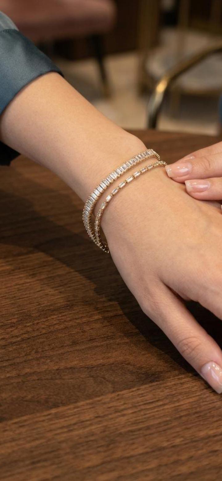 Tassel Charm Baguette Bracelet