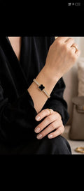 Black Clover Baguette Bracelet